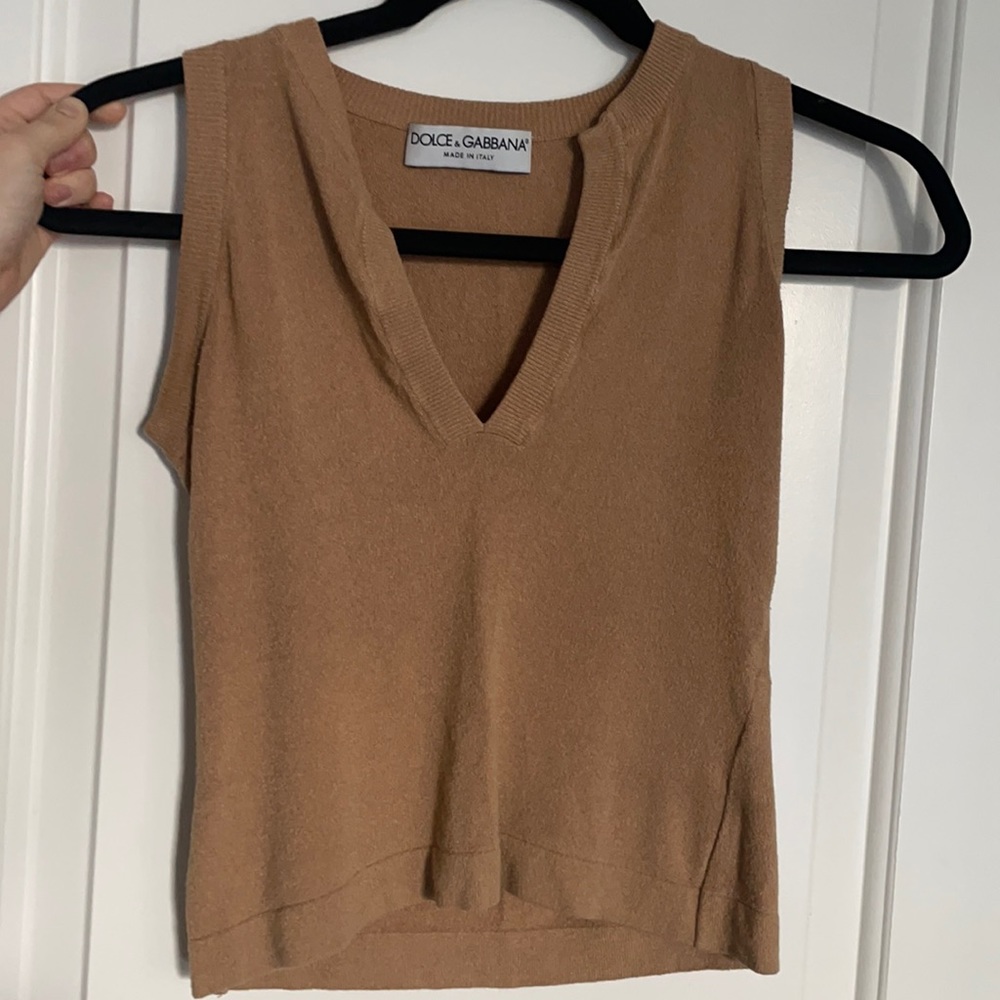 Vintage Dolce & Gabbana camel toned sweater
